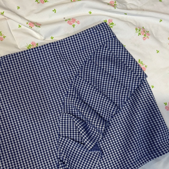 Gingham Top Shop Mini Skirt - Picture 3 of 9